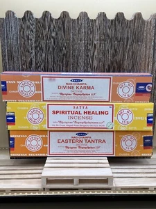 3 Packs Satya Incense (Divine Karma, Eastern Tantric, Spiritual Healing) - Picture 1 of 1