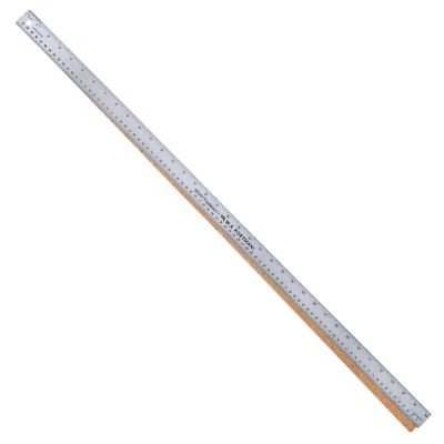 BREMAN PRECISION Metal Ruler 36 Inch Metal Ruler With Cork Backing Straight Edge Ruler Metal Yard