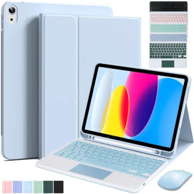 Touchpad Keyboard Case Mouse For iPad 11th 11" A16 2025 Gen M3 Air 6 5 4 Pro 11 - Image 1 of 4