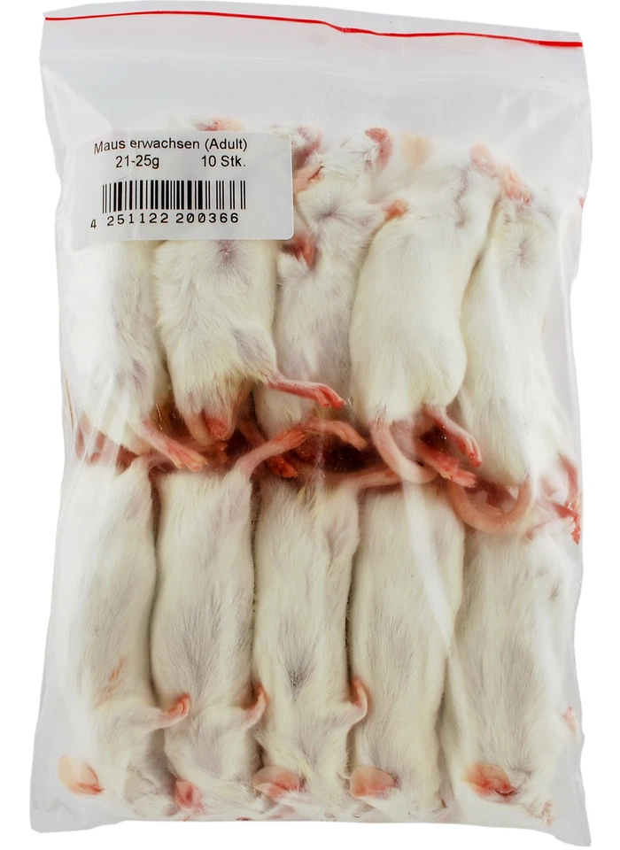 FROSTFUTTER Maus Erwachsen (adult) 21-25g - Menge: 50 Stück