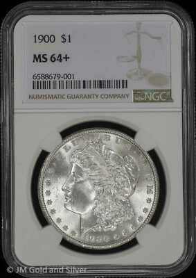 1900-P $1 Morgan Silver Dollar NGC MS 64+ | Uncirculated UNC BU - Image 1 of 4