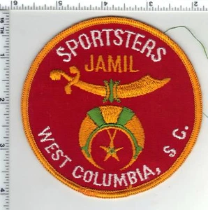 Shriners - Sportsters - Jamil - West Columbia S.C. -Shoulder Patch from 1980's - Picture 1 of 1
