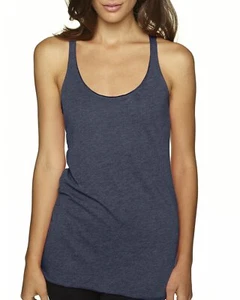 3 Pack Of Next Level Apparel Ladies Triblend Racerback Tank - 6733 - Picture 1 of 18