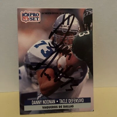 Danny Noonan -Nebraska- Dallas Cowboys Autographed  Spanish Card - Image 1 of 2