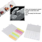 2Pcs Nail Art Storage Box Transparent Colorful Plastic 28 Grids Multifunctio Rel