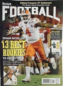 Beckett Football Magazine: 20178 #316 Deshaun Watson Cover - Imagen 1 de 2