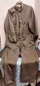 Vintage Dickies Mens Army Green Jumpsuit Boiler Suit Coveralls 44 Short Top Gun - Picture 1 of 9
