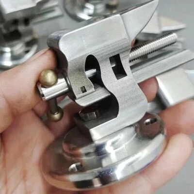 One Inch 304 Stainless Steel Small Bench Vise with Anvil Table Hand Tools - Image 1 of 4