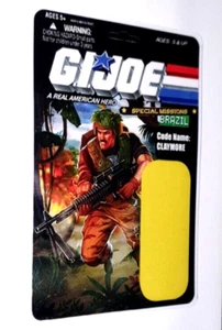 Figura de acción GI JOE CUSTOM 1986 CLAYMORE CARDBACK Mission Brasil tarjeta de archivo sin usar, en caja - Imagen 1 de 2