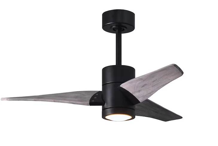 Matthews Fan Company Super Janet 42in Matte Black Color-Changing LED Ceiling Fan - Image 1 of 1