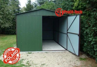 3x3,5 Blechgarage Fertiggarage Metallgarage LAGERRAUM GERÄTESCHUPPEN Garage* - Bild 1 von 2