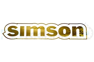 2x Aufkleber Tank Simson S51 S50 S70 S53 S83 Gold Poliert  17 cm (V1) - Picture 1 of 1