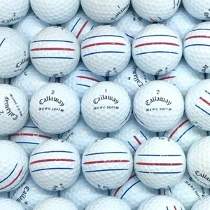 100 Mint Callaway ERC Soft Triple Track Used Golf Balls AAAAA (5A) Free Shipping - Picture 1 of 7