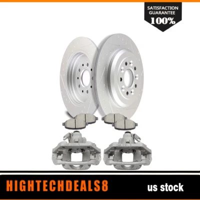 Kit de pinza de freno trasera ranurada de cerámica para Ford Explorer 2011-2015 Foto 1 de 4