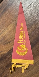 Vintage 1960’s Florida State Go Go Seminoles Pennant Football Rare Original 12” - Picture 1 of 2