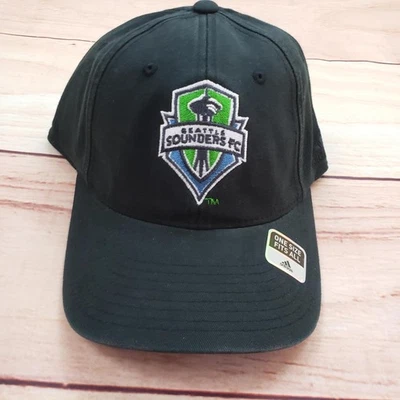 Seattle Sounders FC Gorra Gorra Correa Trasera Para Hombre Talla Única Negra MLS Fútbol Adidas Foto 1 de 4