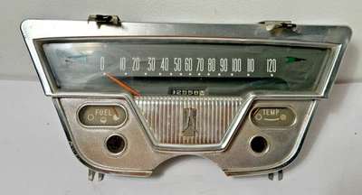 Grupo de velocímetro Plymouth 1959 con bisel probado e inspeccionado leer más abajo Foto 1 de 4