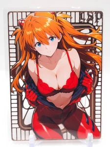 Goddess Story - Pink Metal Waifu Card - Asuka Langley Soryu - NUMBERED #/200 - Picture 1 of 2
