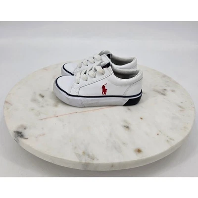 Zapatillas Polo Ralph Lauren blancas para niños pequeños Foto 1 de 4
