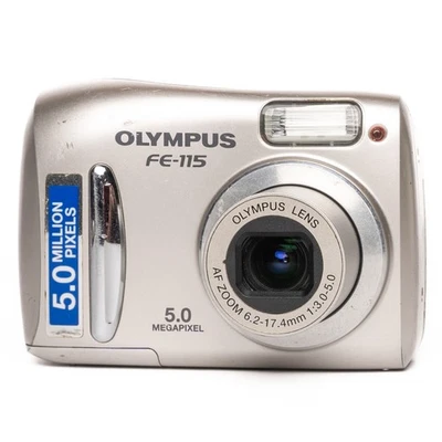 Olympus FE-115 5.0MP Digital Camera - Silver - FULLY FUNCTIONAL - Image 1 of 4
