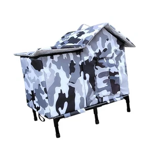 Large Cat House for Outdoor Warm Weatherproof Kitty Nest for Patio Barn Door - Picture 1 of 6