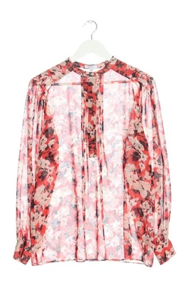 REISS Blusa transparente Mujeres Blusa Talla EU 38 rojo-negro-crema look casual - Imagen 1 de 4