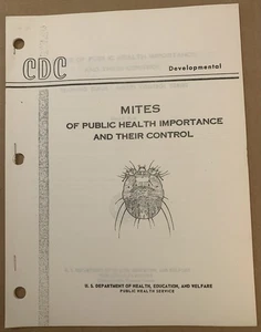 1970’s CDC Report Book- Mites Of Public Health Importance & Their Control - Foto 1 di 10
