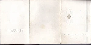1940 Graduation Commencement with Name Card SACO, MONTANA - Picture 1 of 2