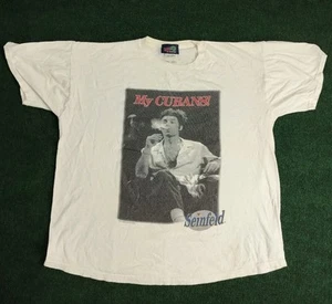 Vintage 90s Seinfeld Kramer T Shirt My Cubans TV Show Promo 1993 Mens Size XL - Picture 1 of 10
