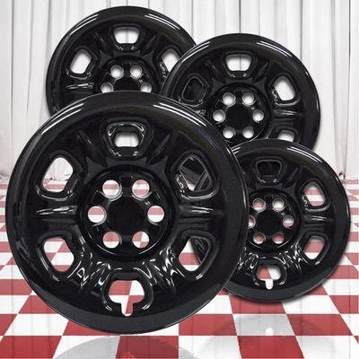 Películas de roda pretas brilhantes 16" 4 peças (conjunto de 4) para 2005-2022 Nissan Frontier - Imagem 1 de 4