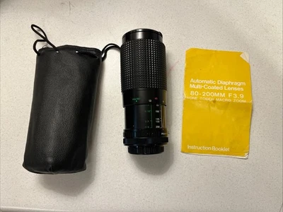 80-200mm f3.9 Macro Zoom Lens Canon FD Mount  - Works & Clean - Image 1 of 2