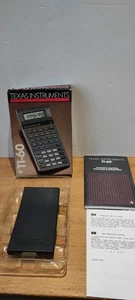 Vintage Texas Instruments TI-60 Calculator - Boxed - New but Needs Batteries - Picture 1 of 21