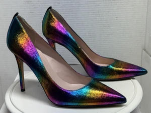 SJP Sarah Jessica Parker Vero Cuoio Italy Pumps Rehleder Regenbogen 39,5 Damen 9 - Bild 1 von 9