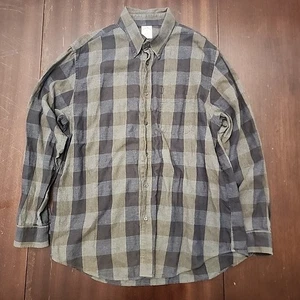 Brooks Brothers Men's XL Regent Navy Flannel Brushed Twill Buffalo Check Shirt  - Picture 1 of 7