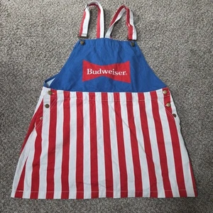 SHINESTY BUDWEISER All Over Logo Overall Schürze - Herren Größe XL USA Flagge Amerika - Bild 1 von 13