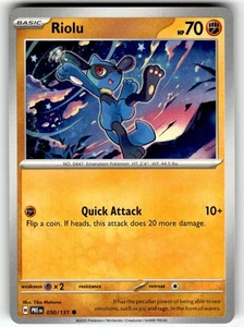 Pokemon Prismatic Evolutions Riolu 050/131 - Picture 1 of 4