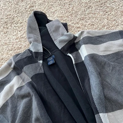 Poncho con capucha a cuadros RACHEL RACHEL ROY capa para mujer talla única Foto 1 de 4