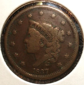 1837 Large Cent - Picture 1 of 4