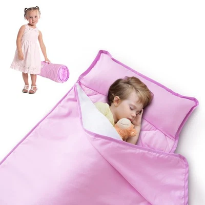 Alfombra para siestas para niños pequeños con manta, alfombrilla para niños pequeños niños niñas, alfombrilla para siestas para guardería Foto 1 de 4