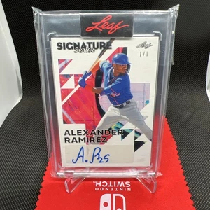 ALEXANDER RAMIREZ 2023 LEAF SIGNATURE SERIES AUTO #1/1 METS - Picture 1 of 2