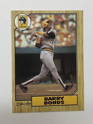 1987 O-Pee-Chee - Barry Bonds #320 (RC) Foto 1 de 4