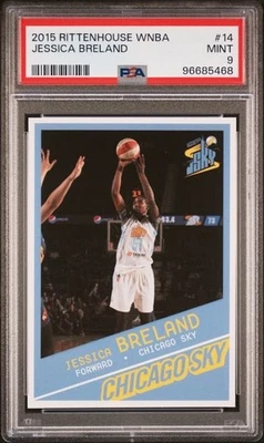 2015 Rittenhouse WNBA #14 Jessica Breland PSA 9 Chicago Sky - Image 1 of 2