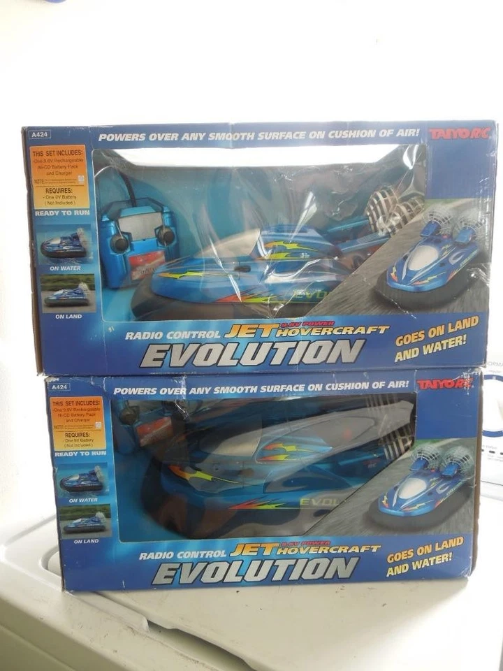 (1) Nuevo aerodeslizador jet control radio control tierra y agua Taiyo caja abierta evolución Foto 1 de 4