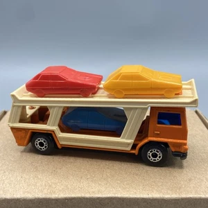 1976 Car Transporter Superfast Matchbox No. 11 Orange Car England Lesney Loose - Picture 1 of 6