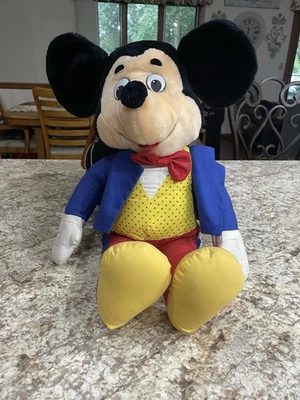 Vintage Knickerbocker Disney Mickey Mouse Plush in Tuxedo Large 24" - Image 1 of 3