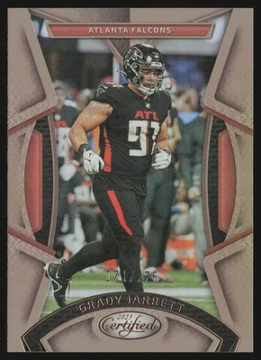 2023 Panini Certified #7 Grady Jarrett Mirror Bronze #/275 SN - Image 1 of 2