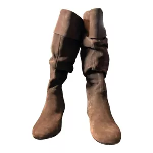 Steve Madden Women's Bonanza Brown Suede Knee High Boots Size 8 NIB - Picture 1 of 7