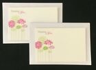 10 kwiaciarskich kart z wiadomościami Tagi upominkowe 10 białych kopert Jednokolorowe i okazje Kwiaty
