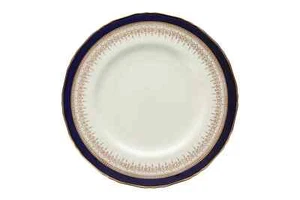 Royal Worcester - Regency - Blue - Cream China - Dinner Plate - 95727G - Picture 1 of 2