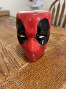Marvel Comics Deadpool 3D Coffee Tea Mug Cup Ceramic Red Sculpted Head Bust 12oz - Picture 1 of 4